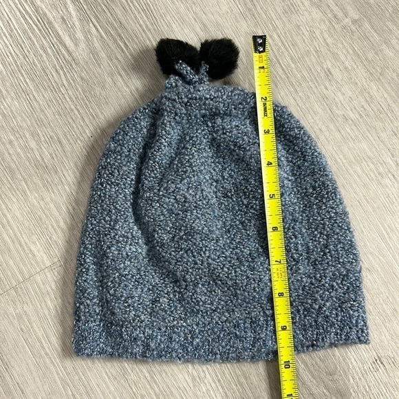 Nordstrom 3 piece wool cashmere blend boucle faux fur scarf hat and gloves - Picture 11 of 13